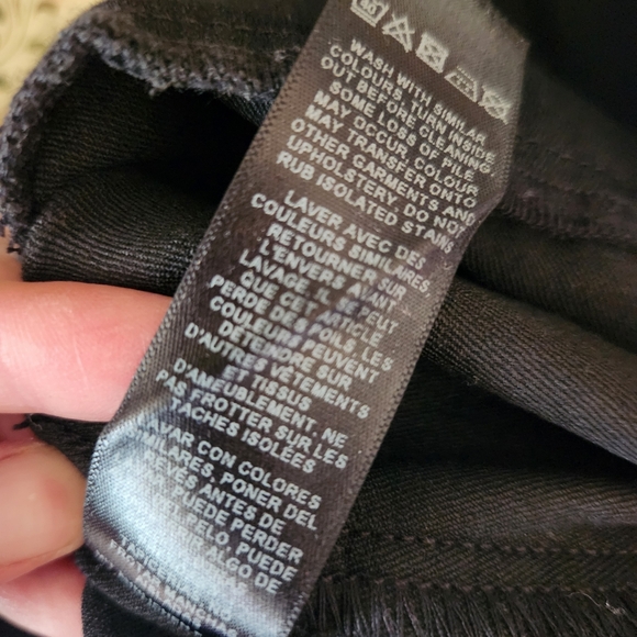 ASOS Curve Black Pull On Denium Pants Size 20 - Picture 9 of 9